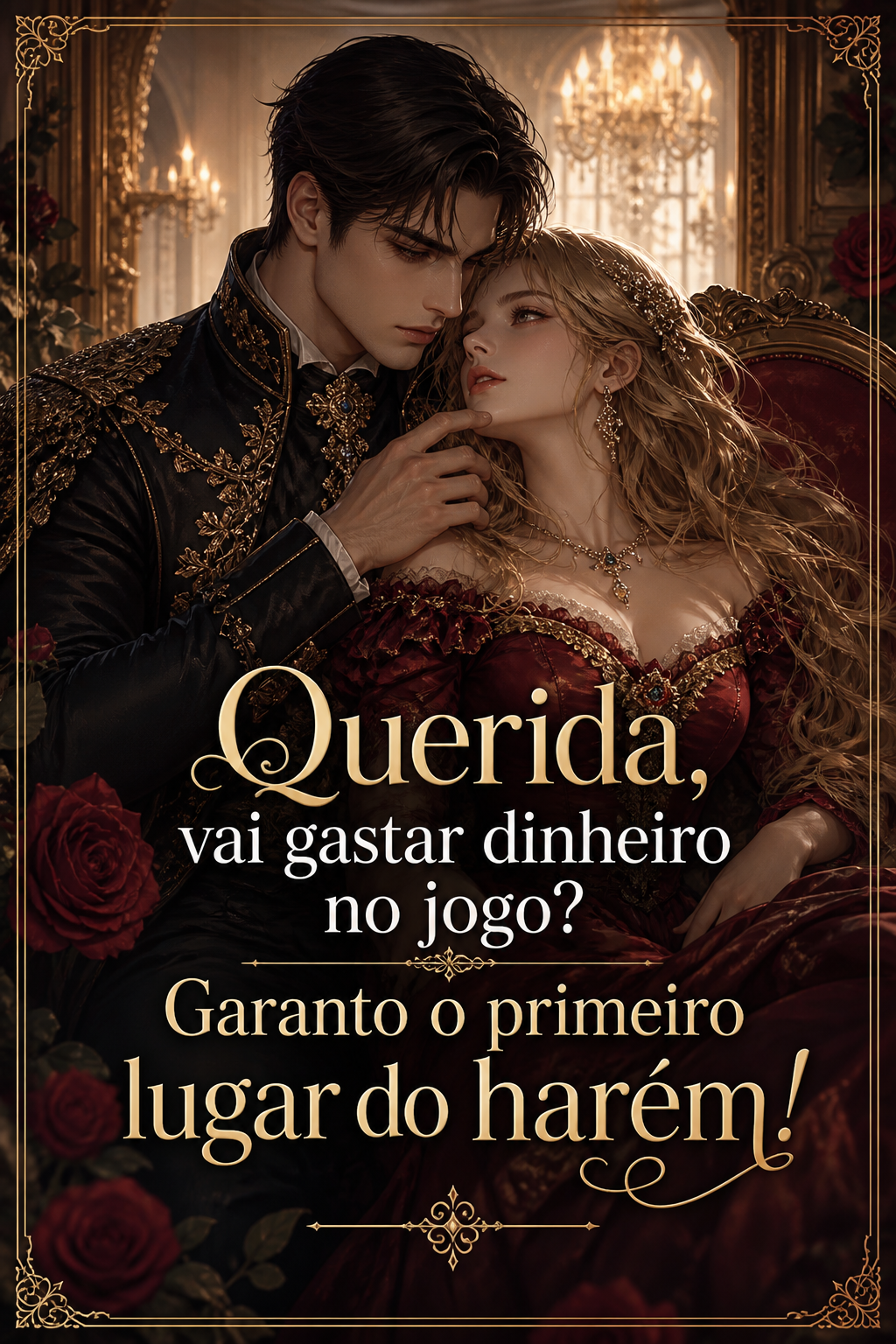 Querida, vai gastar dinheiro no jogo? Garanto o primeiro lugar do harém!