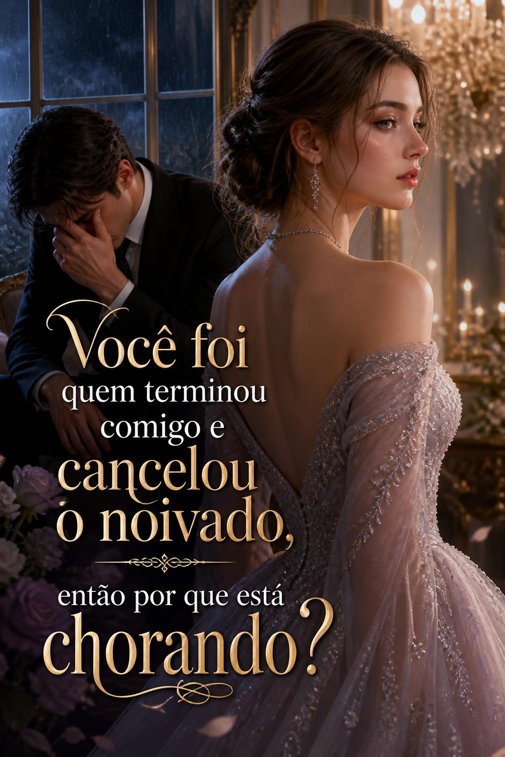 Você foi quem terminou comigo e cancelou o noivado, então por que está chorando?